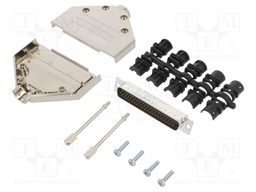 D-Sub HD; PIN: 62; male; shielded,metalized; straight; soldering