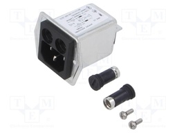 Connector: AC supply; socket; male; 8A; 250VAC; IEC 60320; C14 (E)