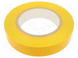 Tape: marking; yellow; L: 50m; W: 50mm; self-adhesive; PVC