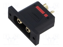 Connector: DC supply; socket; QS; male; PIN: 2; for panel mounting