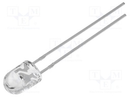 LED; oval; 5x4.1mm; blue; 5000mcd; 100/40°; Front: convex; 20mA