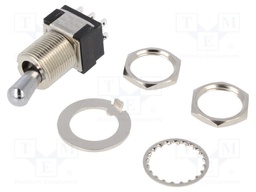 Switch: toggle; Pos: 2; DPDT; ON-ON; 6A/125VAC; 6A/6VDC; -45÷140°C