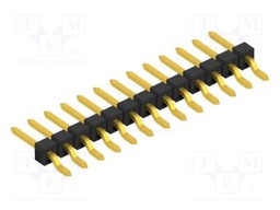 Connector: pin strips; pin header; male; PIN: 13; 2.54mm; SMT; 1x13