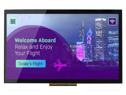 Display: TFT; 1024x600; Illumin: LED; Window dimensions: 224x127mm