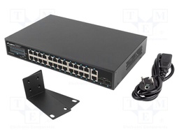 Switch Ethernet; Gigabit Ethernet; black; 1Gbps; 250m; 250W