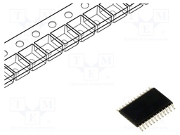 IC: interface; I/O expander; 1.65÷5.5VDC; I2C,SMBus; SMD; TSSOP24