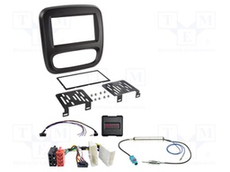 Adapter for control from steering wheel; DIN,Fakra,ISO; black