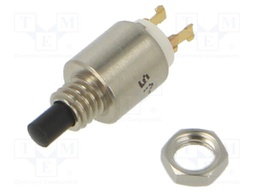 Switch: push-button; Pos: 2; SPST-NC; 0.1A/30VDC; ON-(OFF)