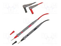 Set of test leads; Inom: 10A; Len: 1.2m; insulated; Quan: 2pcs.