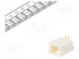 Socket; wire-board; male; Pico-Clasp; 1mm; PIN: 2; SMT; 50V; 1A