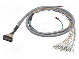 20pin MIL connector,fork terminals; 1.5m; Standard: Omron
