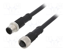 Cable: for sensors/automation; PIN: 10; M12-M12; 2m; plug; plug