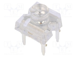 LED Super Flux; 7.62x7.62mm; yellow; 750÷1120mcd; 120°; 1.8÷2.6V