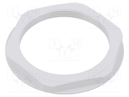 Nut; M63; polyamide; UL94V-2; 75mm; light grey; -20÷100°C