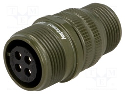 Connector: circular; Series: DS/MS; plug; female; PIN: 4; for cable
