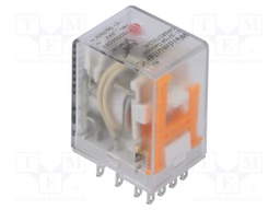 Relay: electromagnetic; 4PDT; Ucoil: 24VAC; 5A; Uswitch: max.250VAC