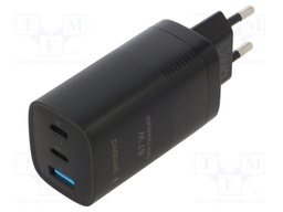 Power supply: switching; mains,plug-in; 5VDC,; 3.25A; 65W; black