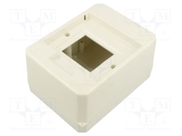 Enclosure: for modular components; IP30; wall mount; Body: white