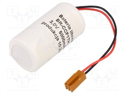 Battery: lithium; 3V; C; cables; Ø26x50.5mm; 5000mAh