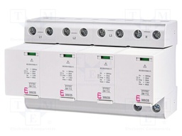 Surge arrester; Type 1+2; Poles: 4; In 8/20us: 65kA; -40÷85°C; IP20