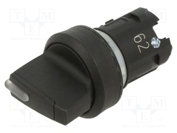 Actuator, Toggle Switch, Illuminated, 22 mm, Round, Plastic, Black