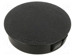 Stopper; polyamide; Wall thick: 0.8÷1.6mm; H: 11.5mm; black