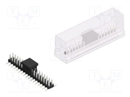 Connector: pin strips; pin header; male; PIN: 34; 2mm; SMT; 2x17
