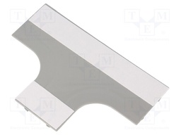 T-connector-base; Colour: grey; Mat: ABS; UL94HB