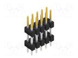 Connector: pin strips; pin header; male; PIN: 10; 2.54mm; THT; 2x5