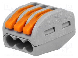 Installation quick splice; 222; spring clamp; 0.08÷2.5mm2; 400V