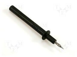 Test probe; black; Tip diameter: 4mm; Socket size: 4mm
