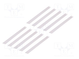 Cover for LED profiles; white; 1m; Kind of shutter: A; slide