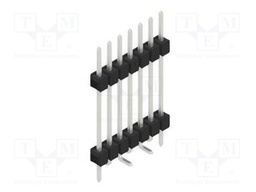Connector: pin strips; pin header; male; PIN: 7; 2.54mm; SMT; 1x7