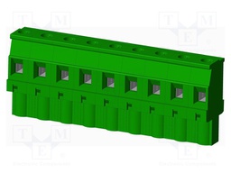 Connector: pluggable terminal block; plug; female; angled 90°