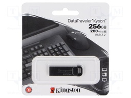 Pendrive; USB 3.2 Gen 1; 256GB; R: 200MB/s; W: 60MB/s; silver; USB A