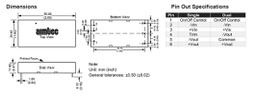 Converter: DC/DC; 30W; Uin: 9÷36V; Uout: 5VDC; Uout2: -5VDC; Iout: 3A