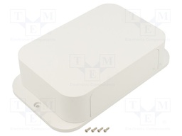 Enclosure: with panel; with fixing lugs; PFF; X: 120mm; Y: 205mm