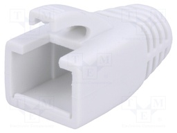 RJ45 plug boot; 8mm; Colour: white