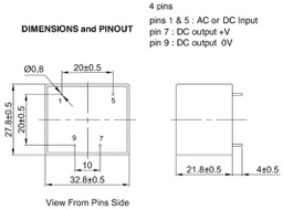 Converter: AC/DC; 5W; Uout: 18VDC; Iout: 280mA; 78%; Mounting: PCB