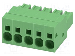 PCB connector, nominal cross section: 6 mm?, color: green, n