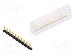 Connector: pin strips; pin header; male; PIN: 18; 2.54mm; SMT; 1x18