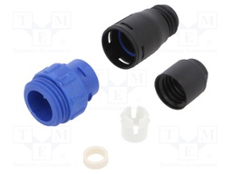 Connector: circular; plug; male; PIN: 8; w/o contacts; for cable