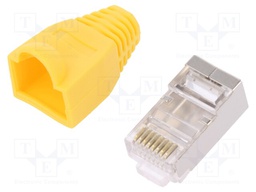Plug; RJ45; PIN: 8; Cat: 6; shielded,with protection; Layout: 8p8c