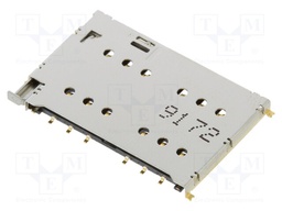 Connector: for cards; Nano SIM; SMT; PIN: 6