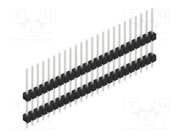 Connector: pin strips; pin header; male; PIN: 24; 2.54mm; THT; 1x24