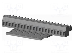 Connector: pluggable terminal block; plug; female; straight; grey