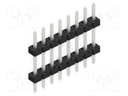 Connector: pin strips; pin header; male; PIN: 8; 2mm; THT; 1x8; 100V