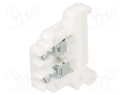 Splice terminal: rail; 0.5÷4mm2; ways: 1; terminals: 2; white; TS35