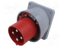 Connector: AC supply 3-phase; socket; male; 16A; 400VAC; IEC 60309