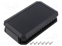 Enclosure: multipurpose; X: 88mm; Y: 146mm; Z: 33mm; WH; ABS; black